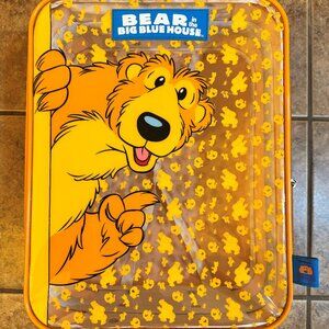 Vintage Bear In The Big Blue House Kid's Luggage Rolling Suitcase